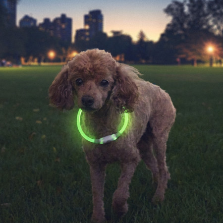 Svietiaci obojok pre psa Nite Ize NiteHowl® Rechargeable LED Safety Necklace