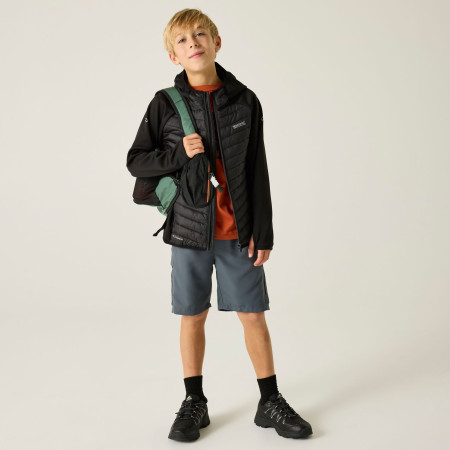 Detská bunda Regatta Junior Andreson Hybrid Black/Sealgr