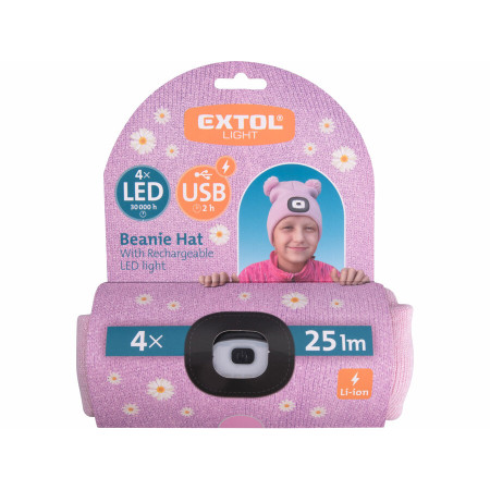 Čiapka s čelovkou Extol Kids