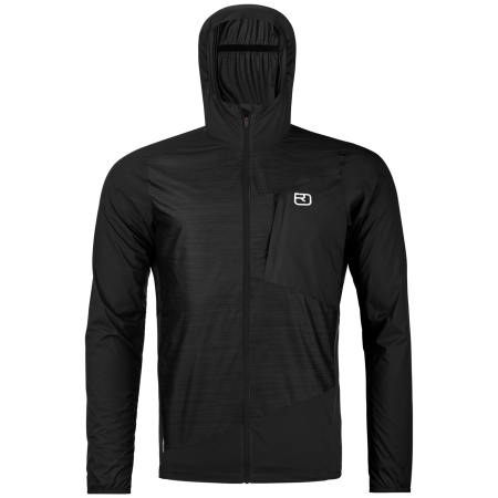 Pánska softshellová bunda Ortovox Trace Windbreaker Jacket M čierna Black Raven