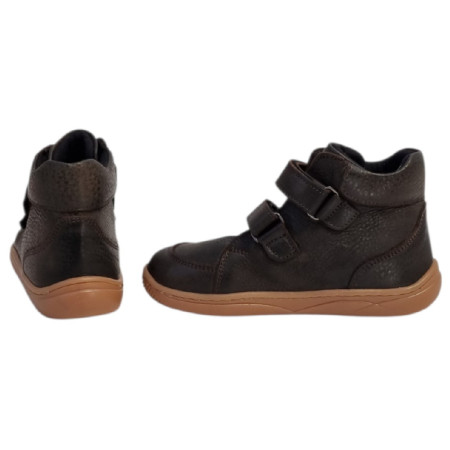 Detské barefoot topánky beBare 3602SA Brown
