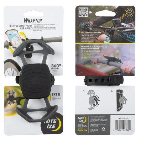 Držiak na bicykel Nite Ize Wraptor čierna Černá