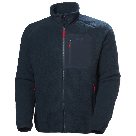 Pánska funkčná mikina Helly Hansen Panorama Pile Block Jacket tmavomodrá 598 Navy