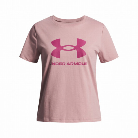 Detské tričko Under Armour BIG LOGO SS-PNK svetloružová Pink