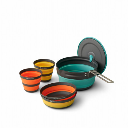 Sada riadov Sea to Summit Frontier UL Collapsible Pot Cook Set modrá