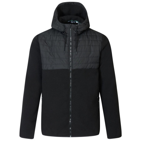 Pánska hybridná bunda Regatta Frankie Borg Hybrid čierna Black/Black