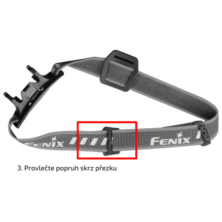 Čelovka Fenix Sada černých popruhů AFH-02 pro čelovky Fenix