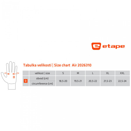 Pánske rukavice Etape Air