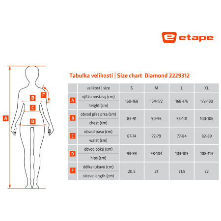 Dámsky cyklistický dres Etape Diamond