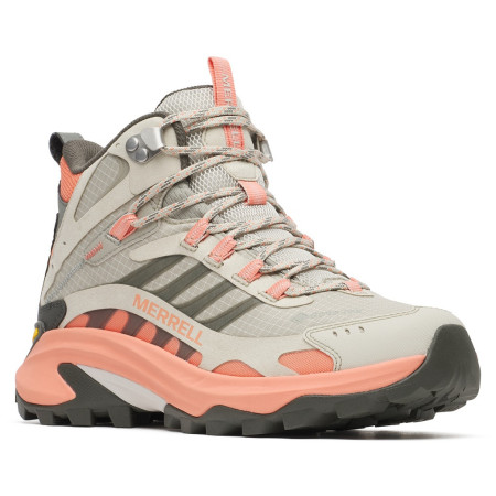 Dámske trekové topánky Merrell MOAB SPEED 2 MID GTX W sivá/ružová vermillion