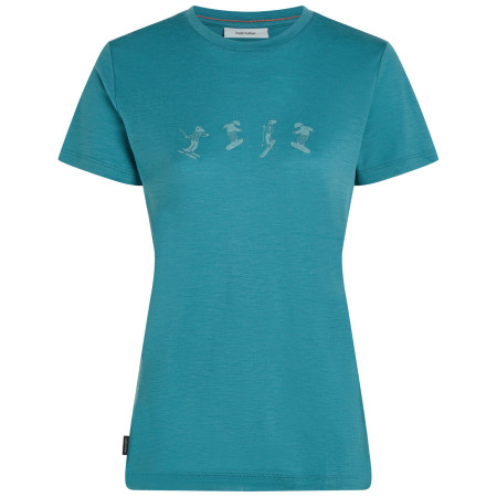 Dámske tričko Icebreaker Women Merino 150 Tech Lite SS Tee Snow Day svetlomodrá Topaz