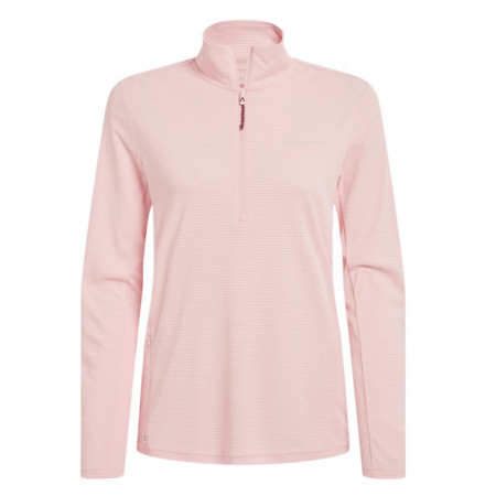 Dámske tričko Craghoppers NosiLife SolarShield+ Half Zip Top béžová Sherbert
