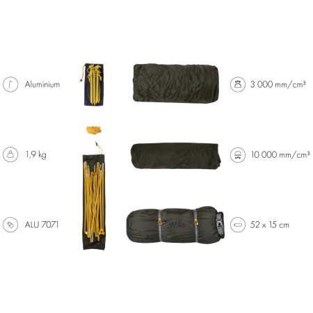 Ultraľahký stan Warg Midi 2