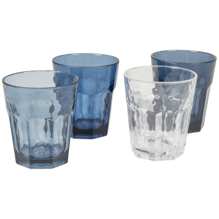 Sada pohárov Bo-Camp Tumbler Mix & Match 200 ml - 4ks modrá Blue