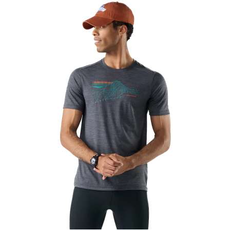 Pánske funkčné tričko Smartwool Men's Alpine Trace Active Short Sleeve G