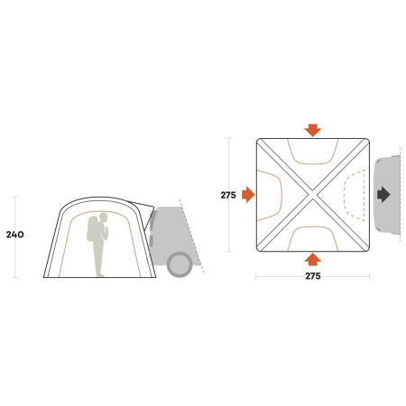 Autostan Ferrino Wanderer Trunk Tent