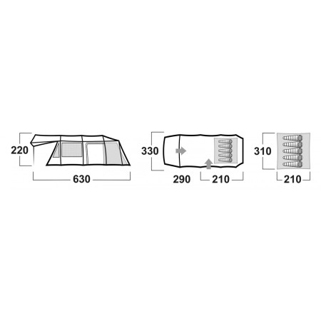 Rodinný stan Husky Caravan Dural 17