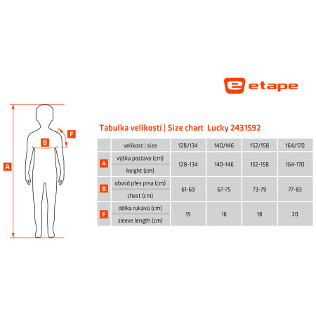 Detský cyklistický dres Etape Lucky