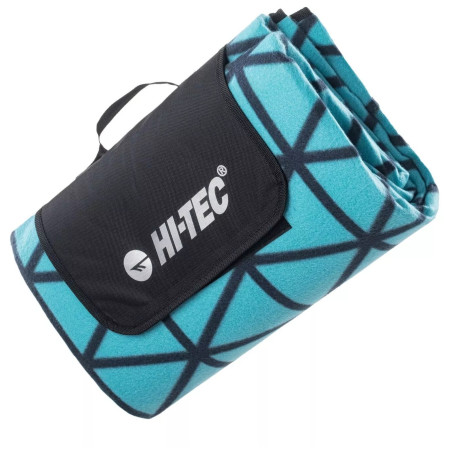 Pikniková deka Hi-Tec Nico modrá/čierna Blue Triangle Pattern