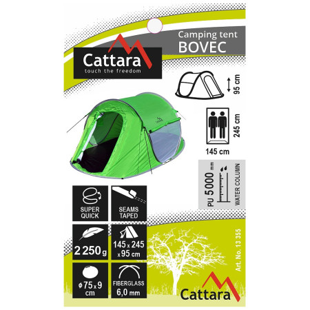 Samorozkladací stan Cattara Bovec 2