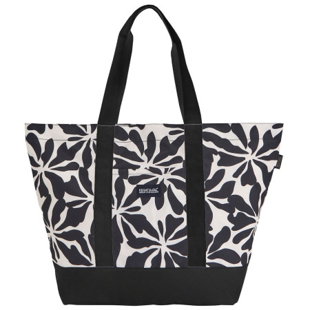 Plážová taška Regatta Boulder Beach Bag čierna/béžová Abstract Floral Beige
