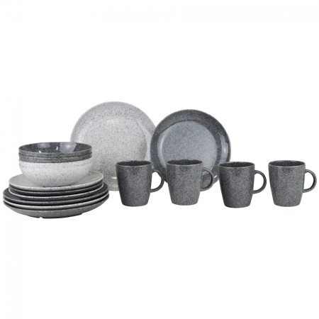 Sada riadov Gimex Solid Line Granite 16 pcs šedá