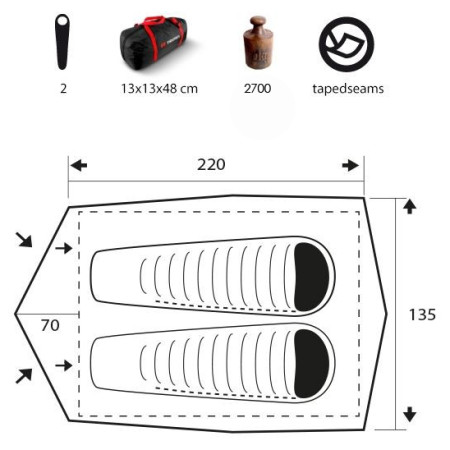 Turistický stan Trimm Duo