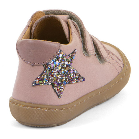 Detské celoročné barefoot topánky Froddo Ollie S Star Pink