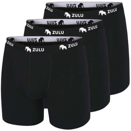 Pánske boxerky Zulu Merino 160 6in 3-pack čierna black