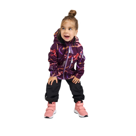 Detská softshellová bunda Reima Vantti Deep Purple
