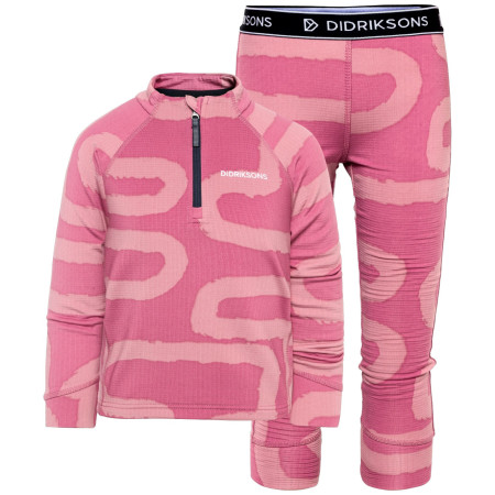 Detská funkčná bielizeň Didriksons Jadis Kids Pr Set 5 Path Heather Pink ružová Path Heather Pink