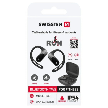 Bezdrôtové slúchadlá Swissten TWS earbuds for fitness & workouts