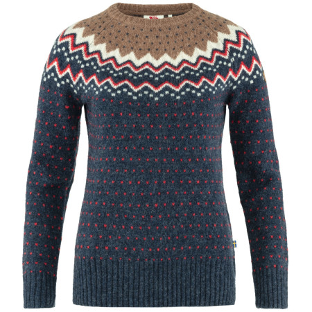 Dámsky sveter Fjällräven Övik Knit Sweater W modrá Navy