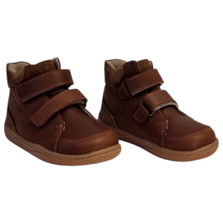 Detské barefoot topánky beBare 3602SA Tan