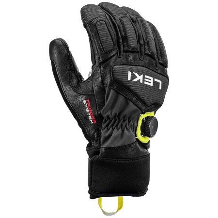 Lyžiarske rukavice Leki Griffin Tune 3D Boa čierna black-graphite-ice lemon