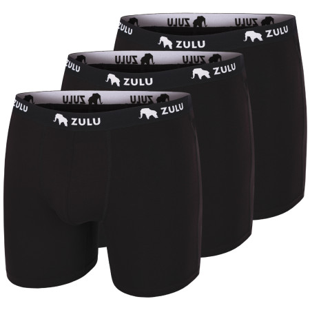 Pánske boxerky Zulu Bambus 210 6in 3-pack čierna black