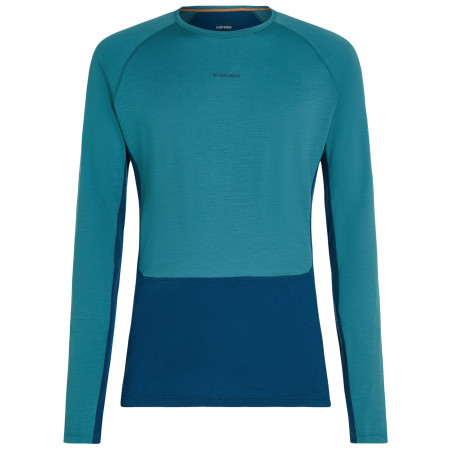 Pánske funkčné tričko Icebreaker Men Merino 200 ZoneKnit LS Crewe modrá/svetlo modrá Atlant/Topaz/Cb