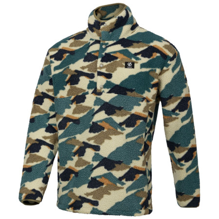 Pánska mikina Dare 2b Mens Print Fleece béžová/modrá MedMntPrnt