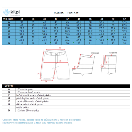 Dámske 3/4 nohavice Kilpi Trenta-W