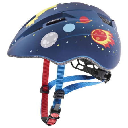 Detská cyklistická helma Uvex Kid 2 Cc modrá Dark Blue Rocket Mat (46-52)