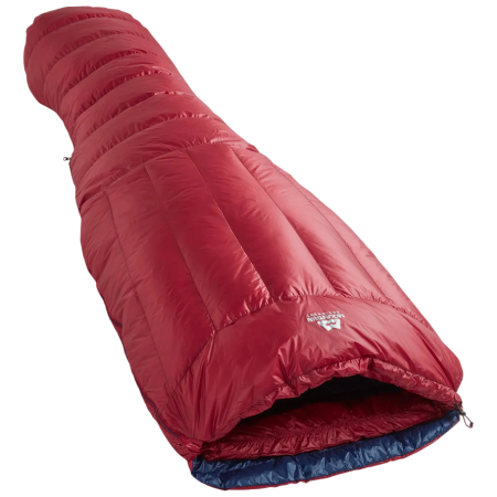 Páperový spacák Mountain Equipment Xenith I Long červená Merlot