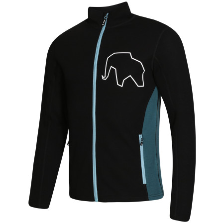 Pánska mikina Zulu 3D Merino Collar 200 čierna Black