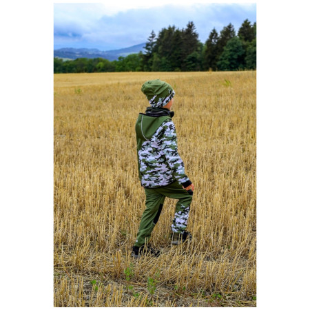 Detské softshellové nohavice WAMU Khaki