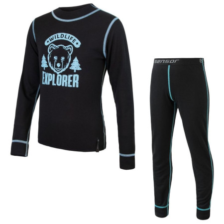 Detský funkčný set Sensor Double Face Set Wild čierna