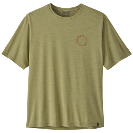 Pánske tričko Patagonia Men's Capilene Cool Daily Shirt - Spoke Stencil zelená Gumtree Green - Light Gumtree Green X-Dye