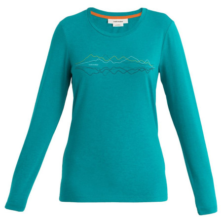 Dámske funkčné tričko Icebreaker W Mer Central Classic LS Tee Icebreaker zelená