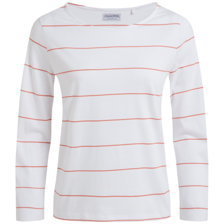 Tričko Craghoppers Katitia Long Sleeved Top biela RedSndstnStp
