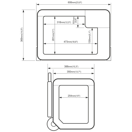 Kompresorová chladnička Yolco BCX30