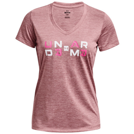 Dámske tričko Under Armour Tech Twist Graphic SSV ružová Pink Elixir / Pink Sugar / Rebel Pink