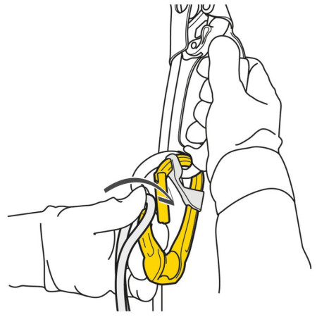 Karabína Petzl Rollclip A Triact-Lock